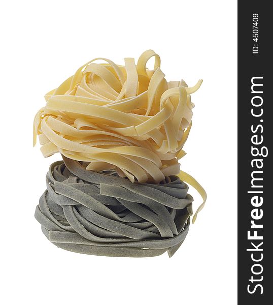 Isolated paglia fieno pasta