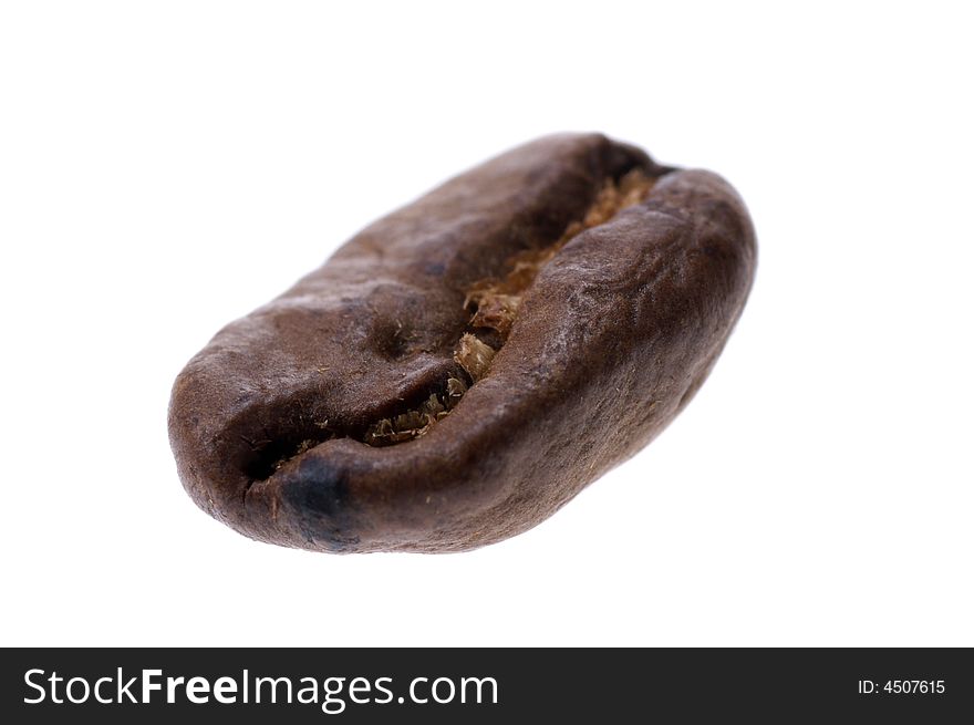 Coffee bean isolated on a white background