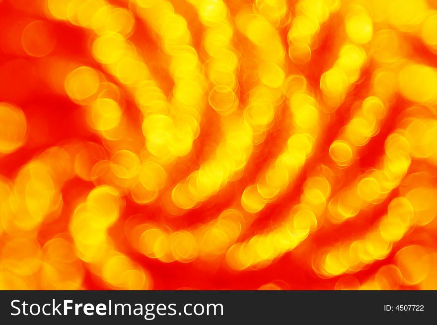 Red and yellow spiral spotted background. Red and yellow spiral spotted background