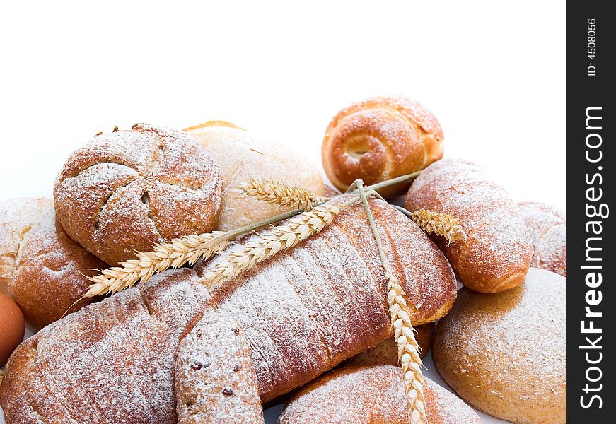 Various baking isolated on white background