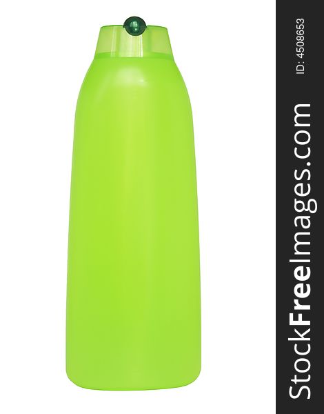 Green Shampoo Bottle