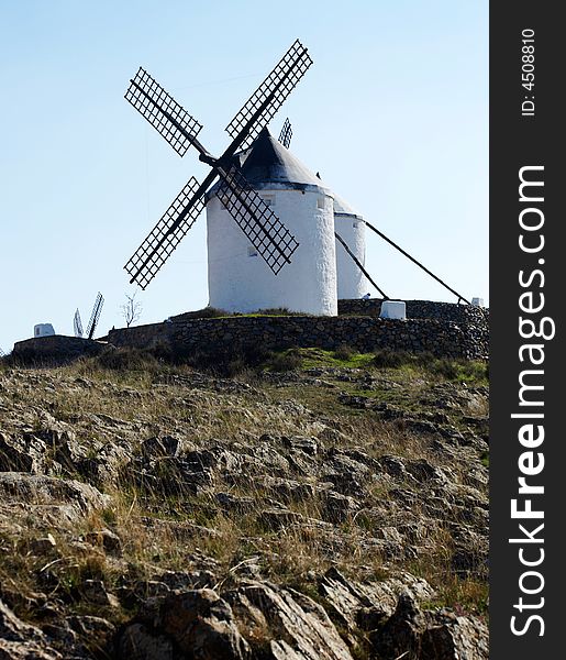 Spanish windmill on a hill