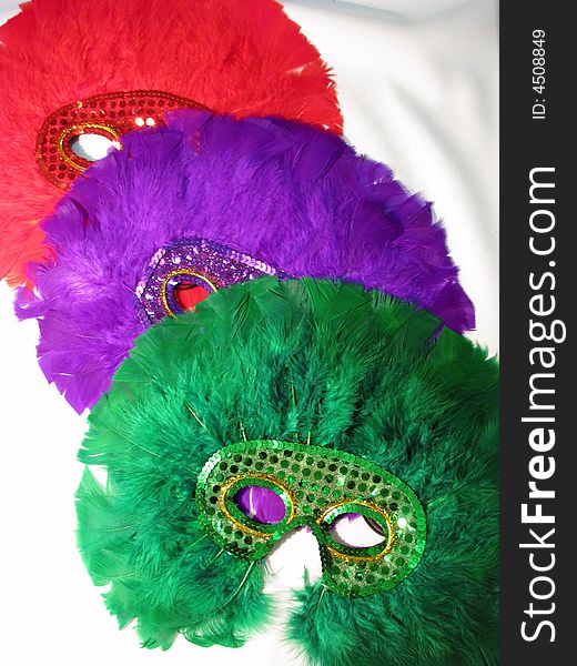 Bright Feather Masks