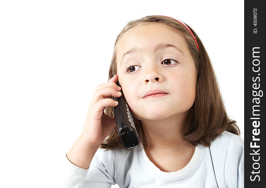 Young Girl With Phone