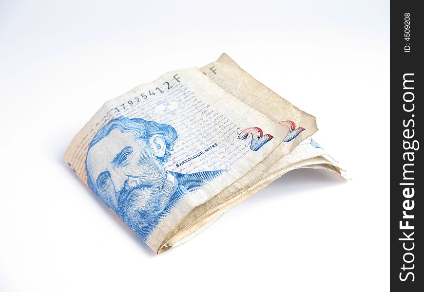 Isolated Money From Argentina