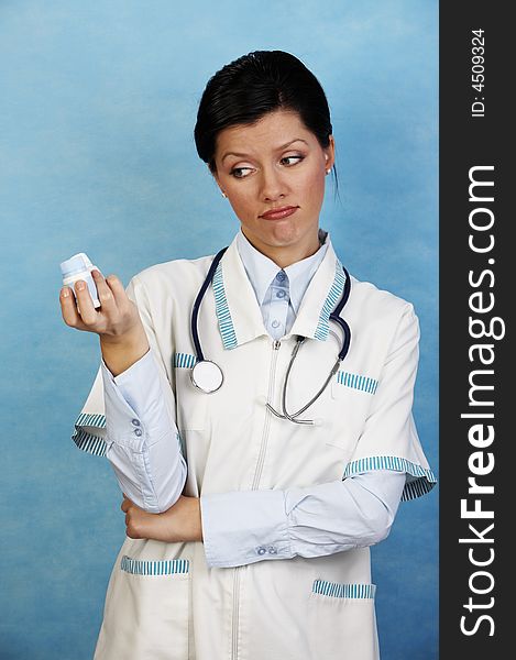 Caucasian female doctor