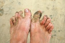 Sandy Feet Stock Photography Sandy Feet Stock Photography