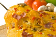 Pizza With Ham And Mushrooms Royalty Free Stock Images Pizza With Ham And Mushrooms Royalty Free Stock Images