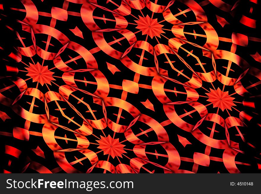 Abstract pattern on the black background. Abstract pattern on the black background