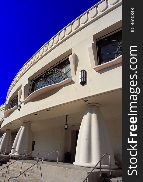 Modern art deco architecture in south florida