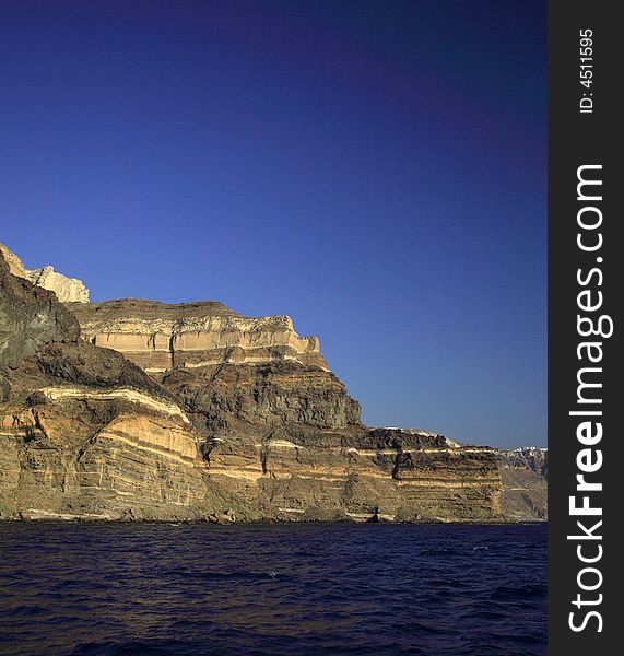 Volcanic Cliffs Santorini