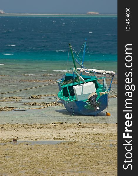 Boat With Low Tide