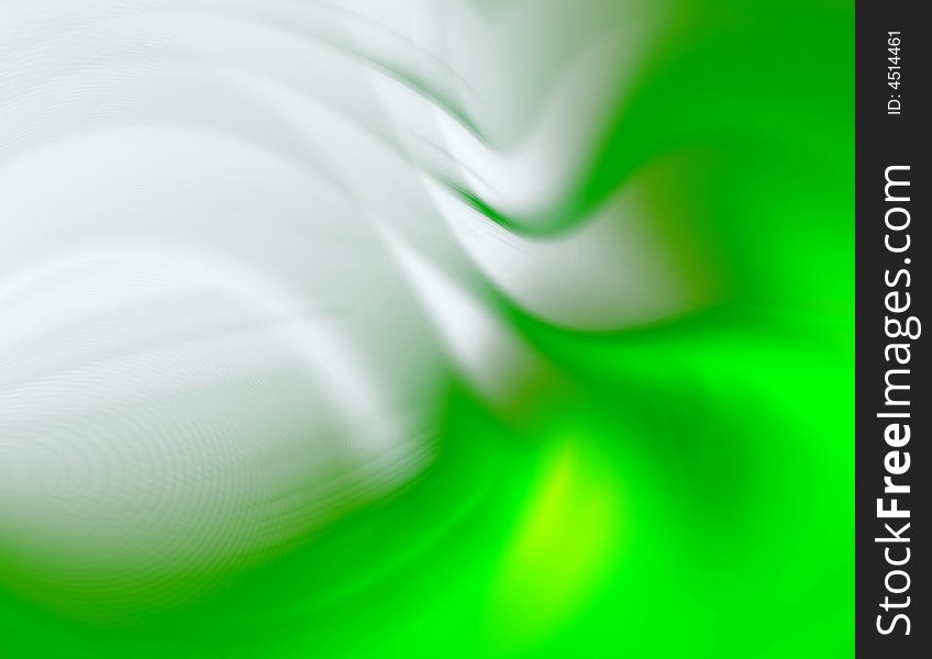 Green 3D rendered abstract background. Green 3D rendered abstract background