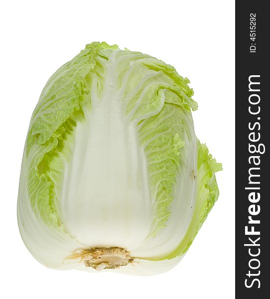 Fresh chinese cabbage isolated on a white background