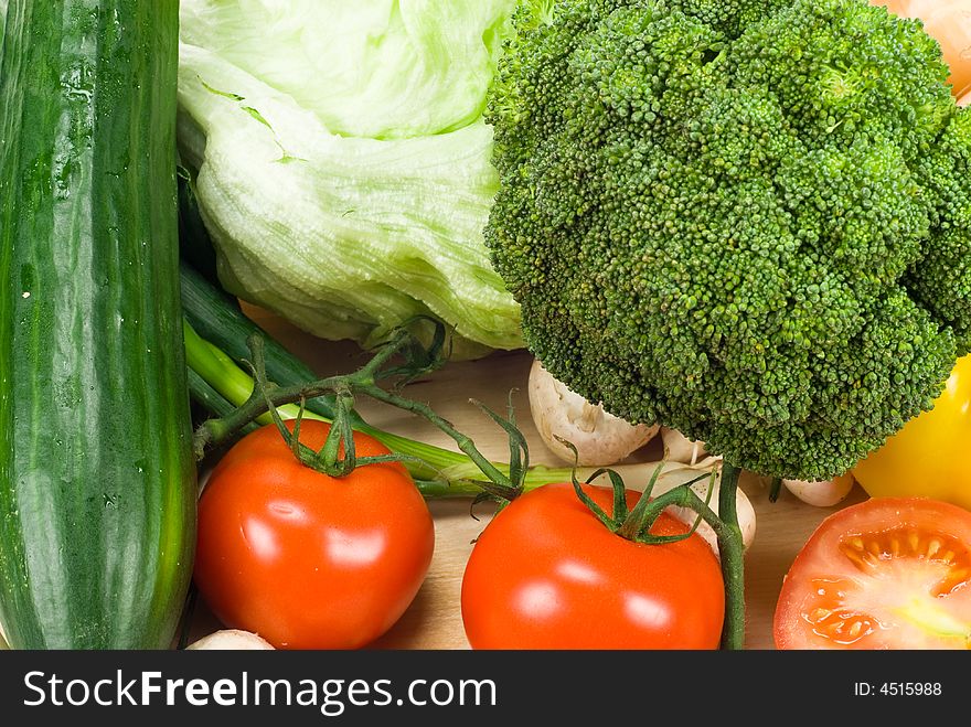 Close-up of fresh vegetables for backgrounds