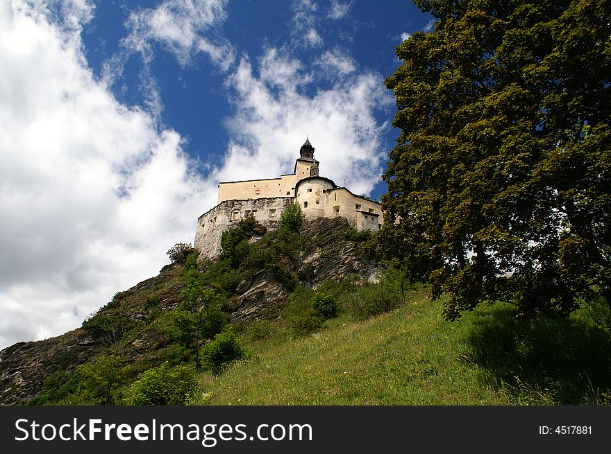 Castle in Samnaun, Switzerland, taken in Summer. Castle in Samnaun, Switzerland, taken in Summer.