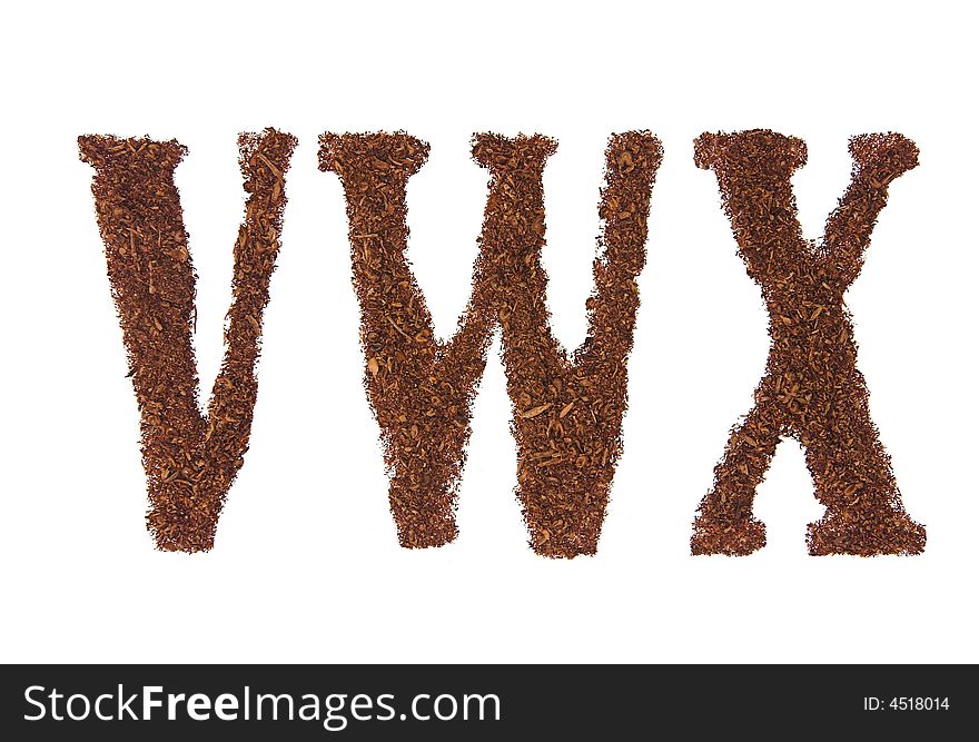 Tobacco Letters VWX