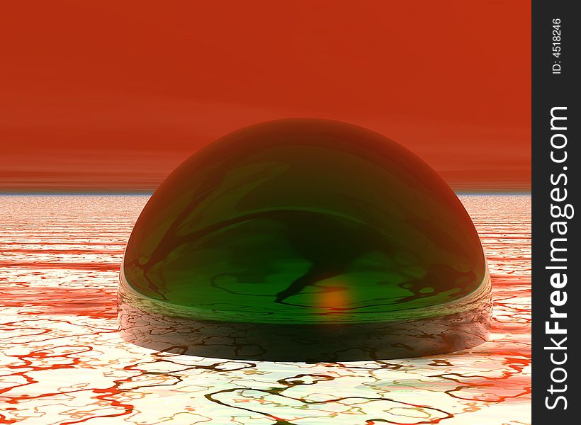 Green sphere