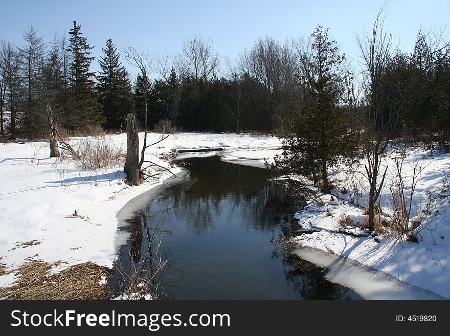 Black River. A nice river that has a great perspective view.