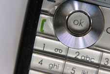 Mobile Phone. OK Button Royalty Free Stock Images Mobile Phone. OK Button Royalty Free Stock Images