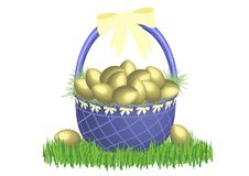 Easter Basket Gold 2 Stock Images Easter Basket Gold 2 Stock Images