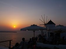 Sunset Of Oia Royalty Free Stock Photos Sunset Of Oia Royalty Free Stock Photos