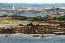 Coastline In Brittany On Ile De Brehat,france Stock Image Coastline In Brittany On Ile De Brehat,france Stock Image