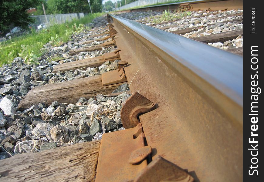 Special view of the rails.