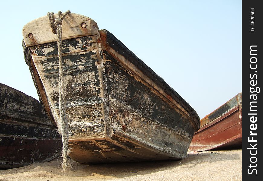 Boats on the Beach, huludao City, China