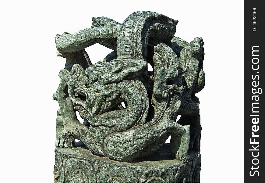 Stone Dragon in ZhaoLing Tomb of the Qing Dynasty
