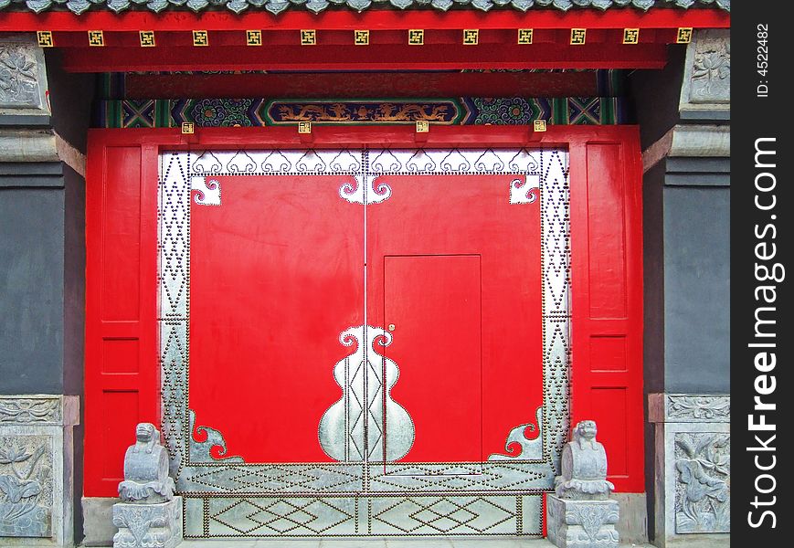 Gate of Nanta temple in Shenyang City, china. Gate of Nanta temple in Shenyang City, china