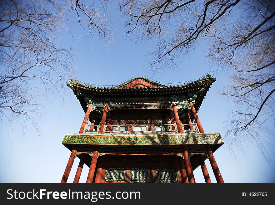 A gloriette in the summer palace ,Beijing ,China