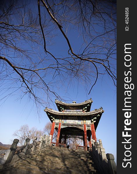 A gloriette in the summer palace ,Beijing ,China