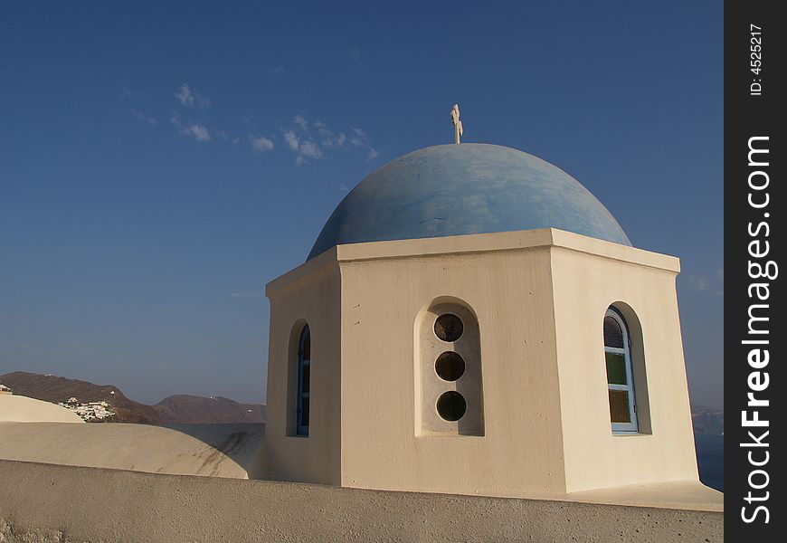 A church in Oia village. A church in Oia village