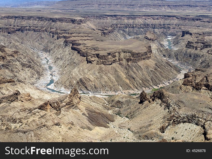 Fishriver Canyon, Namibia, the second deepest canyon in the world