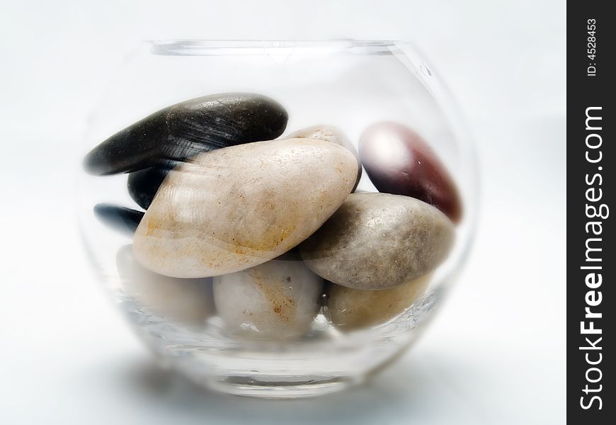 Spa stones in a glass