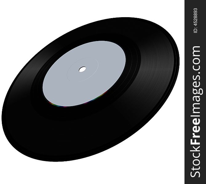 Vinyl Disc Single Illustration