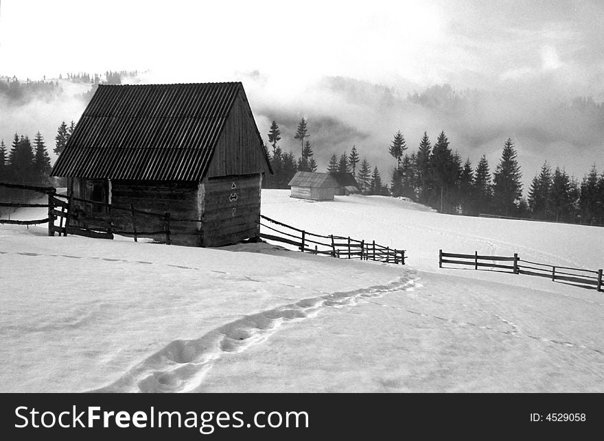 Traditional romanian village in Apuseni Mountains, Romania. Traditional romanian village in Apuseni Mountains, Romania