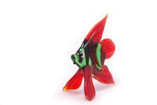 Little Red Green Fish Stock Image