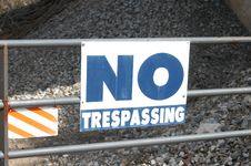 No Trespassing Stock Photo No Trespassing Stock Photo