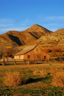 Barn At Sunset Stock Image Barn At Sunset Stock Image
