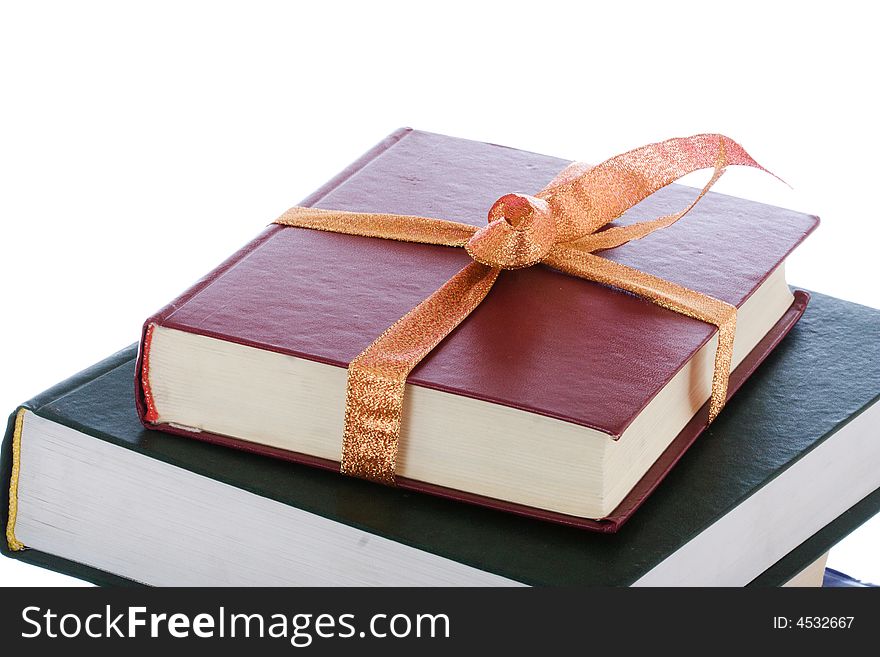 Books In Gift Packing Isolated On A White