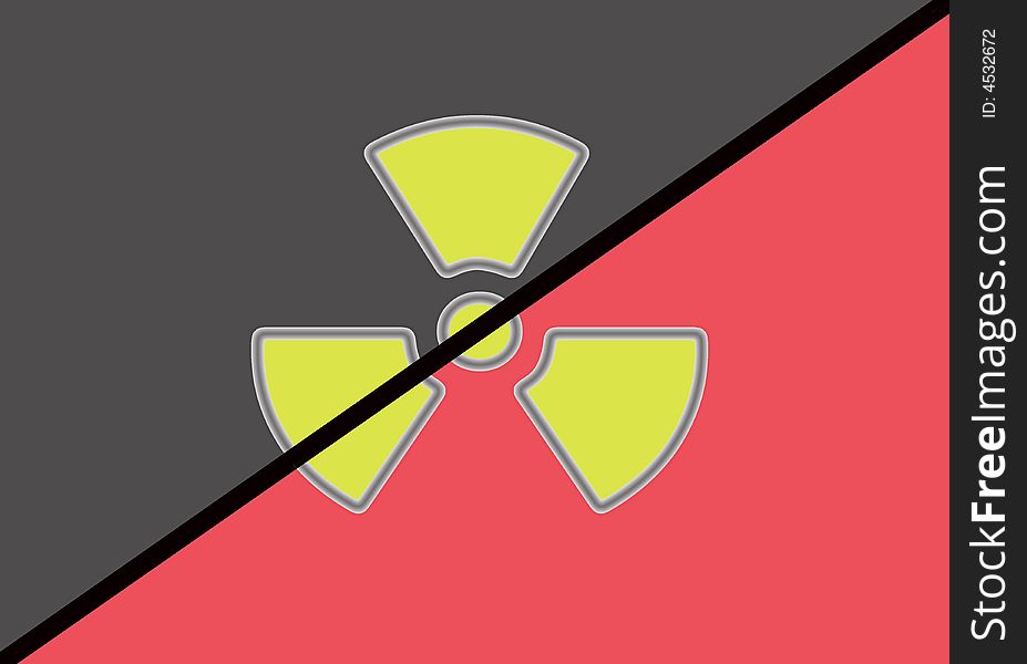 Abstract illustration: symbol of radiation