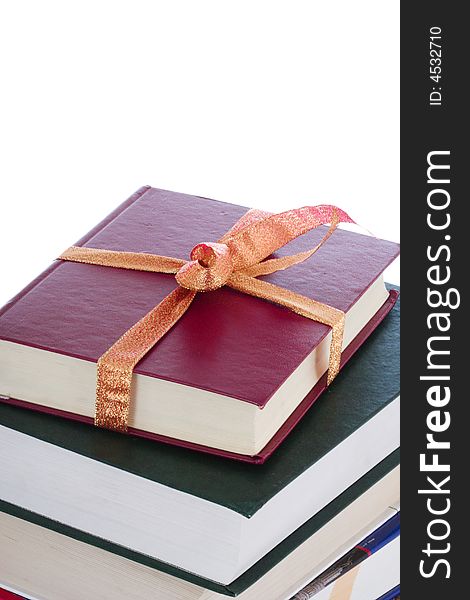 Books In Gift Packing Isolated On A White