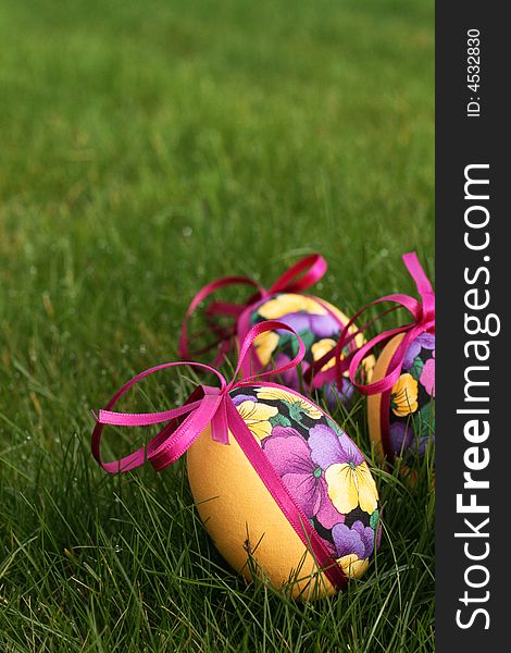 Easter Eggs In Meadow