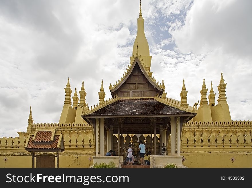 That Luang is a mighty temple in Vientiane and national symbol of Laos. That Luang is a mighty temple in Vientiane and national symbol of Laos.
