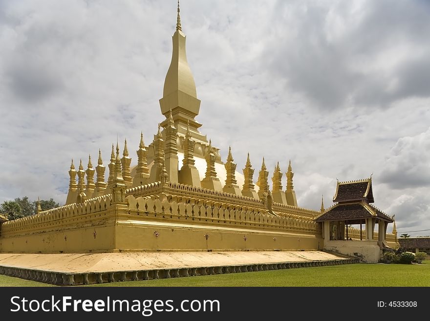 That Luang is a mighty temple in Vientiane and national symbol of Laos. That Luang is a mighty temple in Vientiane and national symbol of Laos.