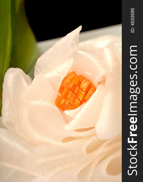 Sashimi Flower Made Of Dicon Radish And Carrot