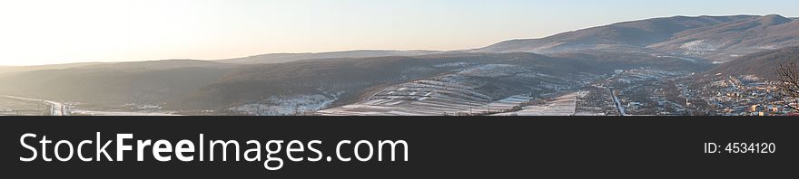 Valley on Carpathian Mountains