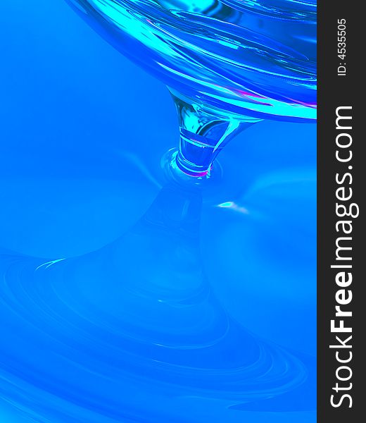 Computer generated illustration of blue sticky liquid. Computer generated illustration of blue sticky liquid